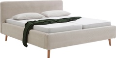 Novel - Bett MATTIS_8096 - beige - Textil - 180x200