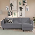 Dorel Home Ecksofa »Perry«, Rückenlehne, verschiedene Farbvarianten, Sitzhöhe 43 cm, Breite 219 cm
