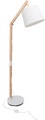 Stehlampe LED E27 60 W EEK: abhängig v. Leuchtmittel (A++ - E) Brilliant Carlyn 09958A75 Holz (hell), Weiß