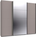 Wimex Kleiderschrank »Mugano, Made in Germany, Lieferung bis in Deine Etage und Stellort«, (wähle Deine Ausstattung: Basic oder Premium!), 3 Schwebetüren, grosse Grössen, mit oder ohne Spiegel, Metallgriffe
