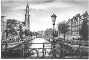 Reinders! Poster »Die Grachten von Amsterdam Brücke - Fahrrad - Stadt - Die Niederlande«, (1 St.)