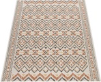 Paco Home Teppich »Ostende 543«, rechteckig, 4 mm Höhe, Flachgewebe, Rauten Motiv, mit Bordüre, In- und Outdoor geeignet, Wohnzimmer