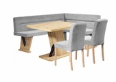 Home affaire Eckbankgruppe »Laros«, (Set, 4 tlg., 4tlg Set), perfekt für Küche, Esszimmer, Wohnzimmer