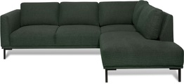 GOODproduct Ecksofa »Fillin«, Struktur hergestellt aus recycelten PET-Flaschen und im Leinen-Mix