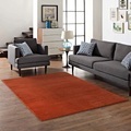 my home Teppich »Kurzflor-Webteppich GRANADA«, rechteckig, uni einfarbig weich Soft Touch mit Glanz