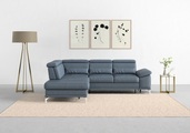sit&more Ecksofa »Cabrio«, mit Sitztiefenverstellung und Federkern, 3 Nierenkissen