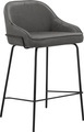 Leonique 4-Fussstuhl »Puant«, 2 St., Luxus-Microfaser, mit Stoff aus Polyester/recyceltem Polyester, Sitz und Rücken gepolstert, schwarze Metallbeine, in verschiedenen Bezugsqualitäten und Farbvarianten erhältlich, Sitzhöhe 65 cm