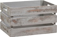 Zeller Present Holzkiste »Vintage«, (1 St.), Tiefe: ca. 25 cm, Breite: ca. 35 cm