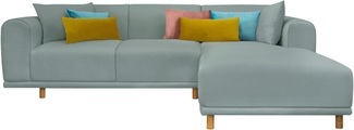 andas Ecksofa »Maroon«, in skandinavischem Design, mit losen Kissen