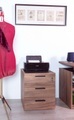 Composad Rollcontainer »DAVINCI, mit 3 Schubladen, davon 1 abschliessbar,«, Masse (B/T/H): ca. 50x47,2x61,2 cm, 100% recyceltes Holz, Made in Italy