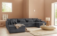 LeGer Home by Lena Gercke Wohnlandschaft »Ceyda«, 6 Teile, zusammengesetzt aus Modulen, in vielen Bezugsqualitäten und Farben, fester Sitzkomfort