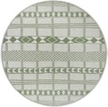 Leonique Teppich »Yani«, rund, 3 mm Höhe, In-und Outdoor geeignet, Wohnzimmer, Balkon, Terrasse, Garten, Strapazierfähig und pflegeleicht, Flachgewebe
