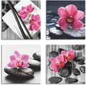 Artland Leinwandbild »Asiatische Komposition Orchidee Zen«
