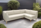 DOMO collection, DOMO collection Ecksofa »Filho, individuell erweiterbar«, L-Form für Terrasse, Garten und Balkon, speziell für Outdoor