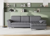DOMO collection Ecksofa »Franzi«, wahlweise mit Bettfunktion, Bettkasten und Kopfteilverstellung, frei im Raum stellbar