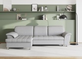 DOMO collection Ecksofa »Franzi«, wahlweise mit Bettfunktion, Bettkasten und Kopfteilverstellung, frei im Raum stellbar