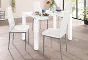 my home Essgruppe, (Set, 5 tlg.), mit Glastisch, Breite 120 cm