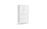 VASAGLE Vitrine »Landhausstil 60 x 110 cm Weiss«