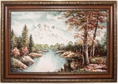 morgenland Wandteppich »Bild-Teppich Figurativ 85 x 60 cm«, rechteckig, 0,6 mm Höhe, besonders weich durch Microfaser