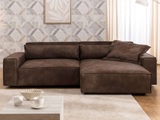 GOODproduct Ecksofa »KINLEE Design-Sofa mit Recamiere rechts/links, Masse B/T/H 251/144/70cm« L-Form mit Wellenunterfederung, ohne Bettfunktion, modern und beguem