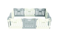BABY CARE Laufgitter Playpen Melange Grey 219x147x63 cm