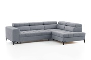 exxpo - sofa fashion Ecksofa, Steppung im Sitzbereich, Wahlweise mit Bettfunktion und Bettkasten, inklusive 5 verstellbaren Kopfstützen