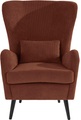 Guido Maria Kretschmer Home&Living Sessel »Salla«, wahlweise mit oder ohne Hocker, grosser Sessel: Masse B/T/H: 78/94/118 cm, Bezug auch in Luxus-Microfaser in Teddyfelloptik