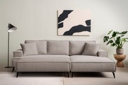 andas Sitzgruppe »TVINNU, Polsterecke mit Hocker, L-Form, Sofa in Cord«, (Set, 2 tlg.), mit aufwendiger Kedernaht, schwarze Füsse