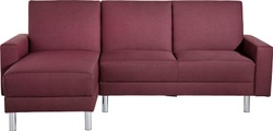 MAX WINZER, Max Winzer® Schlafsofa mit Recamiere »Just Fresh« mit Rückenverstellung, inklusive Stauraumhocker