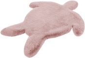calo-deluxe Kinderteppich »Kids-1001«, Motivform, 36 mm Höhe, Kunstfell, Motiv Schildkröte