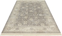 NOURISTAN Designteppich »Nain Karun«, rechteckig, 3 mm Höhe, Viskose mit Fransen, Orient Design, Seiden Optik, Wohnzimmer, Schlafzimmer, Strapazierfähig, Pflegeleicht