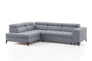 exxpo - sofa fashion Ecksofa, Steppung im Sitzbereich, Wahlweise mit Bettfunktion und Bettkasten, inklusive 5 verstellbaren Kopfstützen