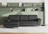 DOMO collection Ecksofa »Franzi«, wahlweise mit Bettfunktion, Bettkasten und Kopfteilverstellung, frei im Raum stellbar