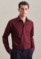 Business Hemd Regular Fit Extra Langer Arm Uni Herren Rot Bunt 39