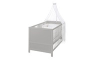 roba® Komplettbett »Sternenzauber, taupe«, (7 tlg.), inkl. Babybett, Matratze, Lattenrost, Himmelstange mit Himmel, Nestchen und Bettwäsche