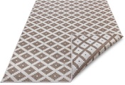 NORTHRUGS Teppich »Nizza«, rechteckig, 5 mm Höhe, In-und Outdoor geeignet, Wohnzimmer, Balkon, Terrasse, Garten, Robust, Pflegeleicht, Flachgewebe, Wendbar