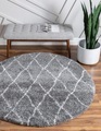 Myflair Möbel & Accessoires Teppich »Temara Shag«, rund, 51 mm Höhe
