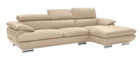 CALIA ITALIA Ecksofa »Magic«, in 2 Lederqualitäten