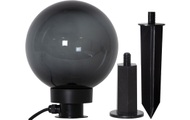Star Trading - Outdoorleuchte ORBY - Glas - schwarz - 20/20/24 cm