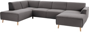 andas Wohnlandschaft »Janek«, mit Federkern und Keder in scandinavischem Design