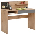 my home Schreibtisch »Magnet«, inklusive einer Magnettafel, einer grossen Arbeitsfläche, mit Schubkasten und Ablageboden, in zwei verschiedenen Farbvarianten, Breite 110 cm