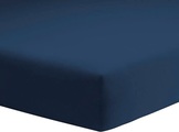 Mako-Jersey-Spannbetttuch Schlafgut blau Größe: 018