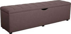 Places of Style Hockerbank »Checked«, mit Stauraum, Breite 120 cm und 160 cm, auch als Garderobenbank oder Bettbank geeignet