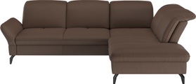 SIT&MORE, sit&more Ecksofa, Wahlweise mit Bett-, Kopfteil - und Armlehnfunktion, sowie Stauraum