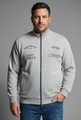 Mans World Plus Sweatjacke aus angerauter Sweatware, Regular Fit, Langarm-Design