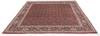 morgenland Wollteppich »Bidjar Teppich handgeknüpft rot«, quadratisch, 15 mm Höhe
