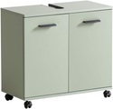 welltime Waschbeckenunterschrank »Palermo, Breite 59 cm«, Metallbeschläge, Siphonausschnitt
