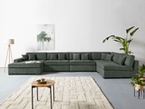 Guido Maria Kretschmer Home&Living Wohnlandschaft »Skara XXL«, Lounge-Sofa XXL mit Federkern-Polsterung, in vielen Bezugsvarianten, auch recycelt