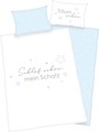 HERDING Baby-Bettwäsche SCHLAF SCHÖN (40x60/100x135) in hellblau