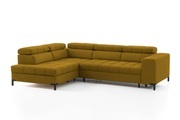 exxpo - sofa fashion Ecksofa, Steppung im Sitzbereich, Wahlweise mit Bettfunktion und Bettkasten, inklusive 5 verstellbaren Kopfstützen